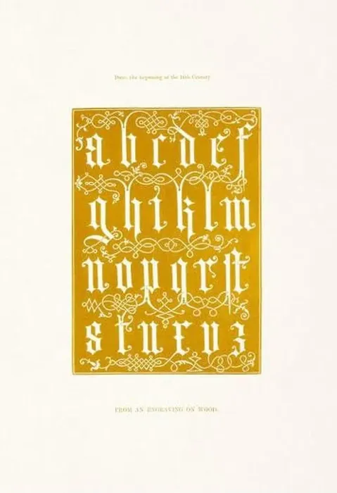 Framed Print : Medieval Alphabet initials Framed Print : Medieval Alphabet initials