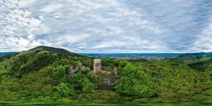 Framed Print : Medieval Castle Landsberg in Vosges Framed Print : Medieval Castle Landsberg in Vosges
