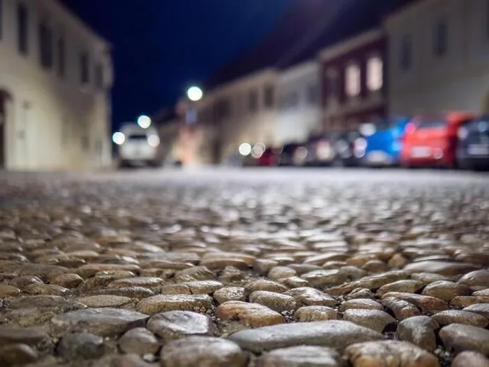 Framed Print : Medieval pavement made of Mur stones, Murnockerl, Bad Radkersburg, Styria, Austria Framed Print : Medieval pavement made of Mur stones, Murnockerl, Bad Radkersburg, Styria, Austria