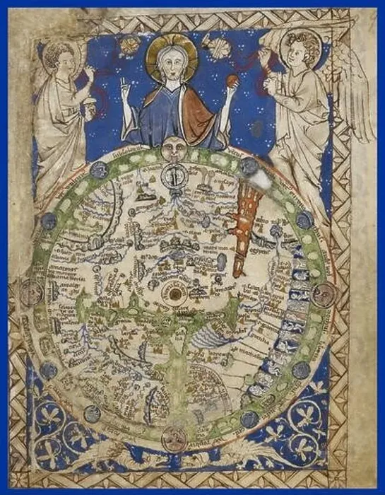 Framed Print : Medieval World Map Framed Print : Medieval World Map