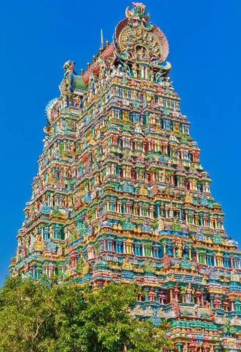 Framed Print : MEENAKSHI TEMPLE MADURAI TAMIL NADU INDIA A TOWER COMPOSED MAINLY OF COLOURED COLUMNS Framed Print : MEENAKSHI TEMPLE MADURAI TAMIL NADU INDIA A TOWER COMPOSED MAINLY OF COLOURED COLUMNS