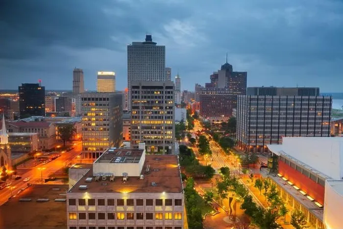 Framed Print : Memphis, Tennessee, USA downtown city skyline at dusk Framed Print : Memphis, Tennessee, USA downtown city skyline at dusk