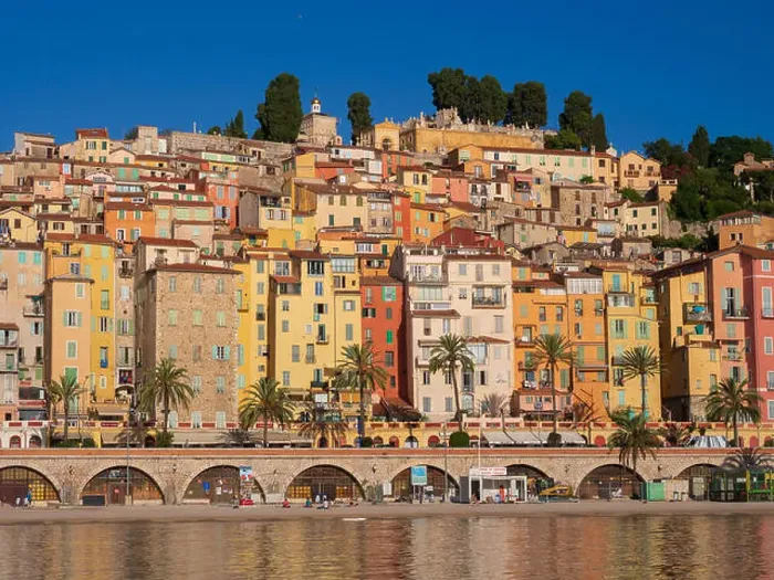 Framed Print : Menton in French Riviera Framed Print : Menton in French Riviera