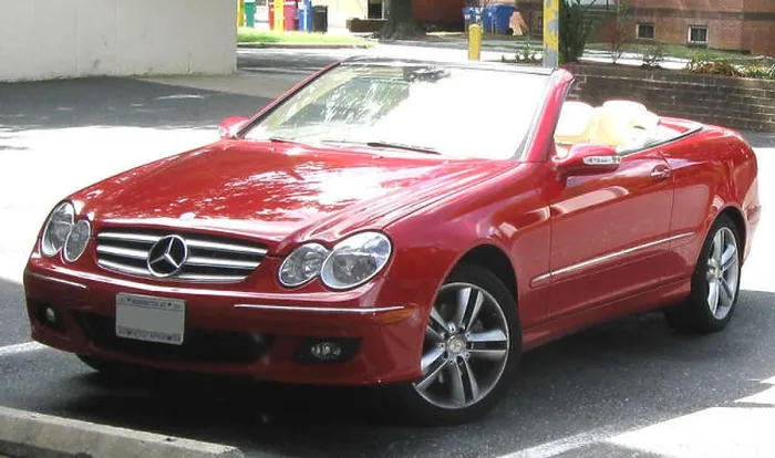 Framed Print : The Mercedes-Benz CLK-Class (2008-2013) is a luxury coupe offering refined performance Framed Print : The Mercedes-Benz CLK-Class (2008-2013) is a luxury coupe offering refined performance