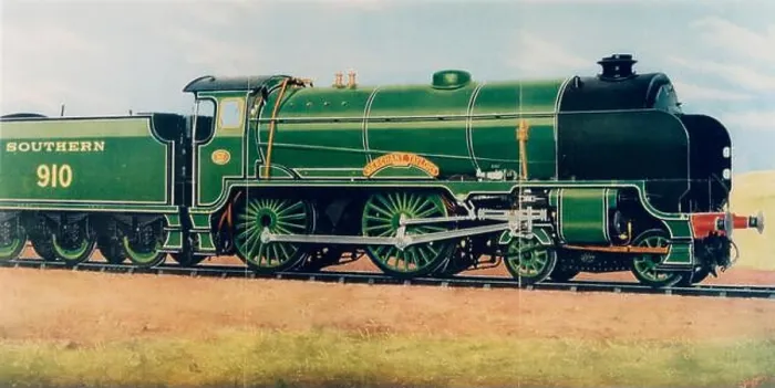 Framed Print : Merchant Taylors, 3 cylinder Express locomotive designed by R E L Maunsell, built at Eastleigh Works Framed Print : Merchant Taylors, 3 cylinder Express locomotive designed by R E L Maunsell, built at Eastleigh Works