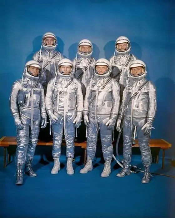 Framed Print : The Mercury 7 On April 9, 1959 Framed Print : The Mercury 7 On April 9, 1959