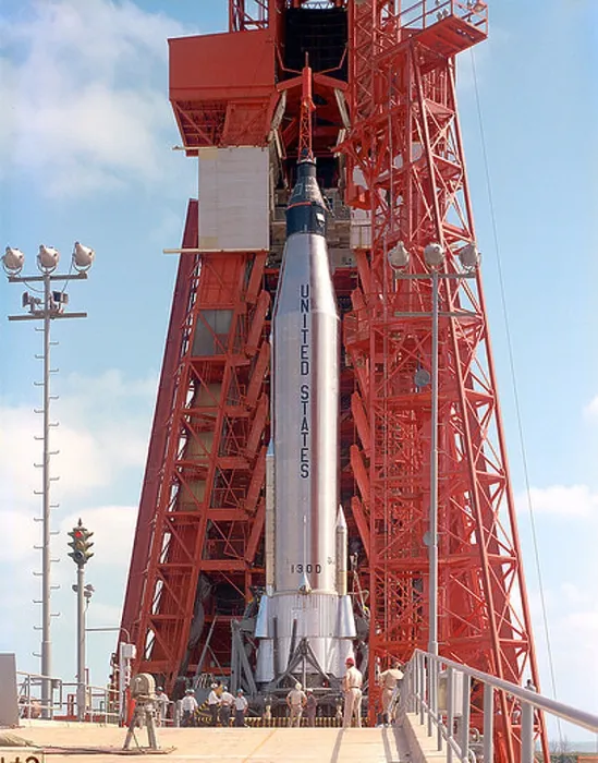 Framed Print : The Mercury-Atlas rocket, standing on the launch pad Framed Print : The Mercury-Atlas rocket, standing on the launch pad