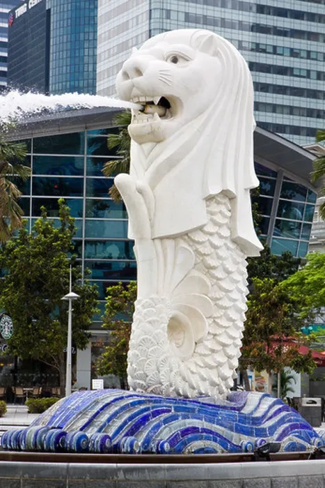 Framed Print : Merlion Statue Singapore