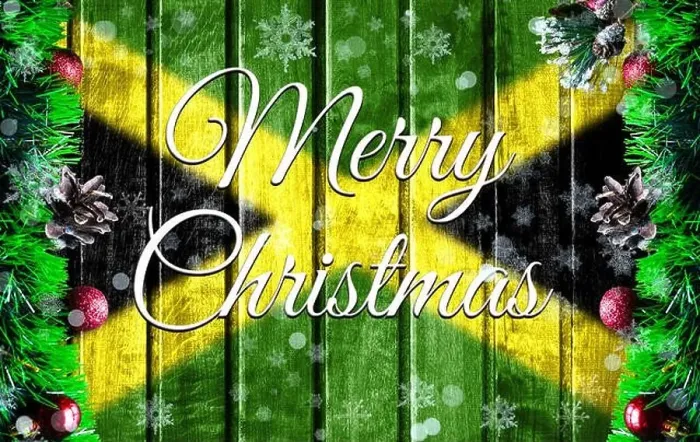 Framed Print : Merry christmas holiday concept with blurred flag image of Jamaica, Xmas background Framed Print : Merry christmas holiday concept with blurred flag image of Jamaica, Xmas background
