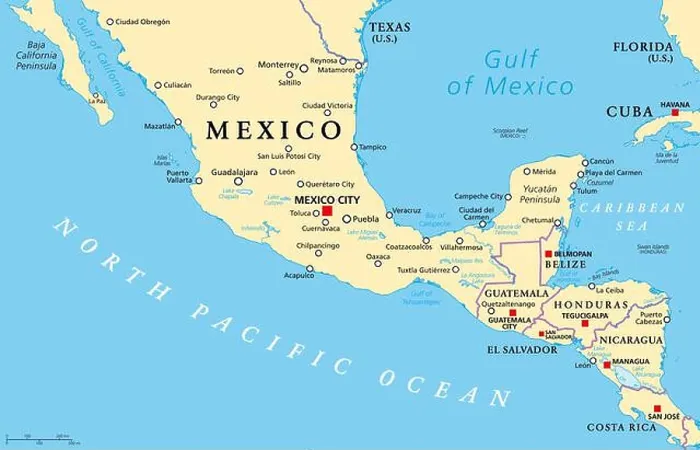 Framed Print : Mesoamerica, political map. Historical region and cultural area in southern North America and most of Central America Framed Print : Mesoamerica, political map. Historical region and cultural area in southern North America and most of Central America
