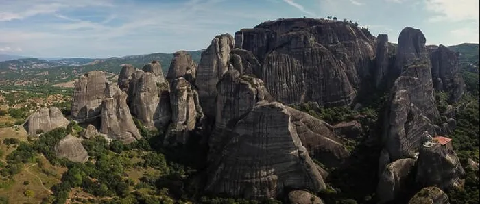 Framed Print : The Meteora is a rock formation in central Greece hosting one of the largest Framed Print : The Meteora is a rock formation in central Greece hosting one of the largest