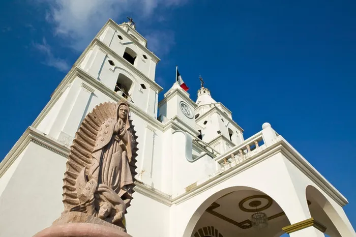 Framed Print : Mexico, Jalisco, Cihuatlan. Town Church Exterior Framed Print : Mexico, Jalisco, Cihuatlan. Town Church Exterior