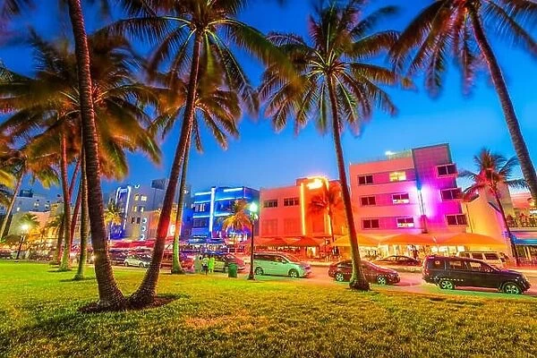 Miami Beach, Florida, USA on Ocean Drive