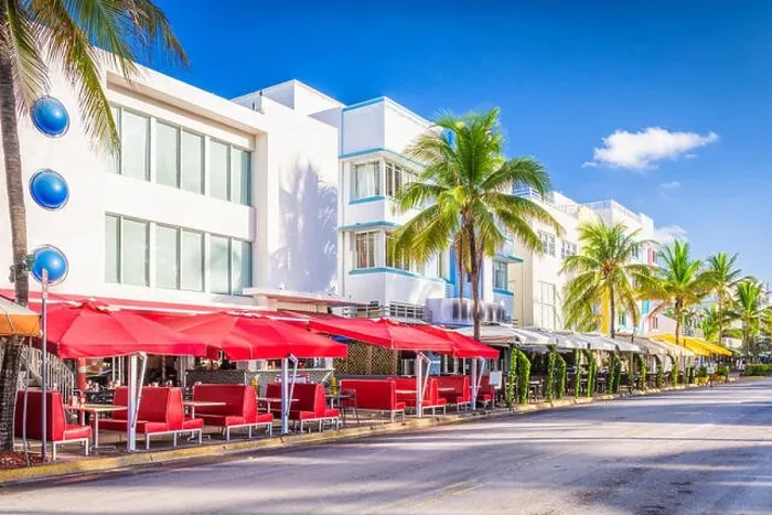 Framed Print : Miami Beach, Florida, USA on Ocean Drive Framed Print : Miami Beach, Florida, USA on Ocean Drive