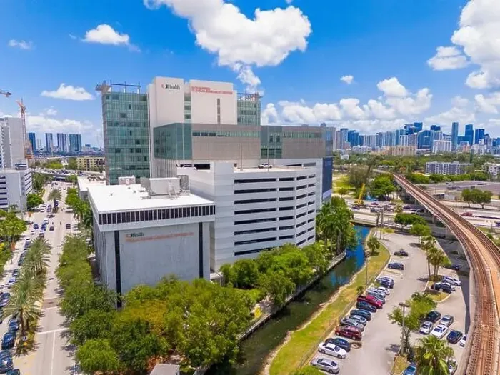 Framed Print : Miami, FL, USA - May 31, 2024: Aerial photo U Health Don Soffer Clinical Research Center Miami Framed Print : Miami, FL, USA - May 31, 2024: Aerial photo U Health Don Soffer Clinical Research Center Miami