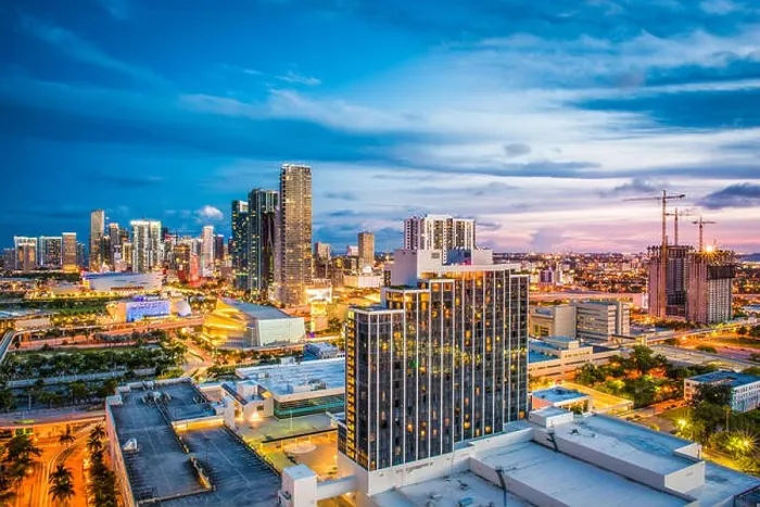 Framed Print : Miami, Florida, USA downtown cityscape Framed Print : Miami, Florida, USA downtown cityscape
