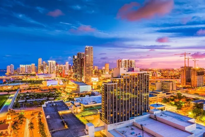 Framed Print : Miami, Florida, USA downtown cityscape Framed Print : Miami, Florida, USA downtown cityscape