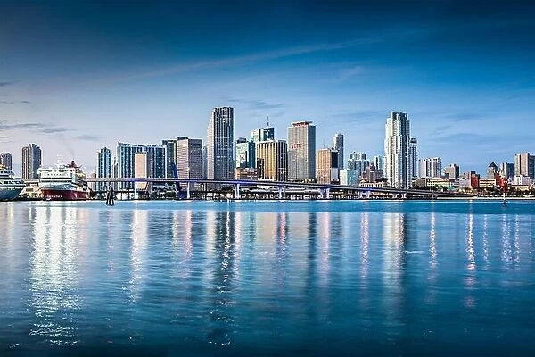 Miami, Florida, USA downtown skyline