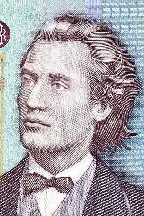 Framed Print : Mihai Eminescu portrait from Romanian money Framed Print : Mihai Eminescu portrait from Romanian money
