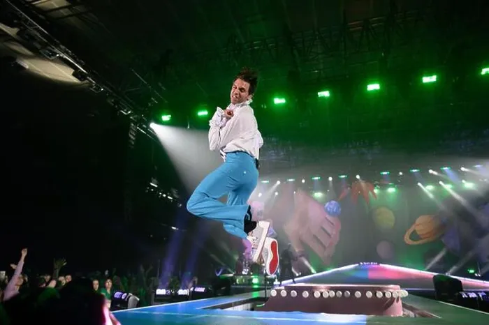 Framed Print : Mika performed last night 1.2.2020 in Padua (Italy) Framed Print : Mika performed last night 1.2.2020 in Padua (Italy)