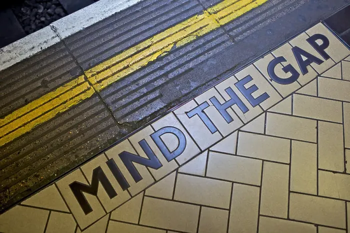 Framed Print : MIND THE GAP sign on platform edge, London Underground, London, England, United Kingdom, Europe Framed Print : MIND THE GAP sign on platform edge, London Underground, London, England, United Kingdom, Europe