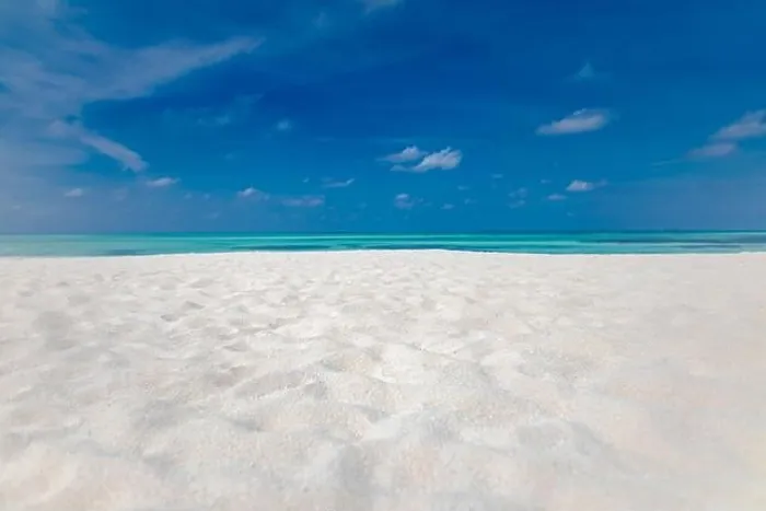 Framed Print : Minimal beach view, sea sand sky as relaxing summer scenery. Peaceful tropical beach landscape view. Clouds on blue sky, tranquil beach nature concept Framed Print : Minimal beach view, sea sand sky as relaxing summer scenery. Peaceful tropical beach landscape view. Clouds on blue sky, tranquil beach nature concept