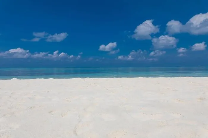 Framed Print : Minimal beach view, sea sand sky as relaxing summer scenery. Peaceful tropical beach landscape view. Clouds on blue sky, tranquil beach nature concept Framed Print : Minimal beach view, sea sand sky as relaxing summer scenery. Peaceful tropical beach landscape view. Clouds on blue sky, tranquil beach nature concept