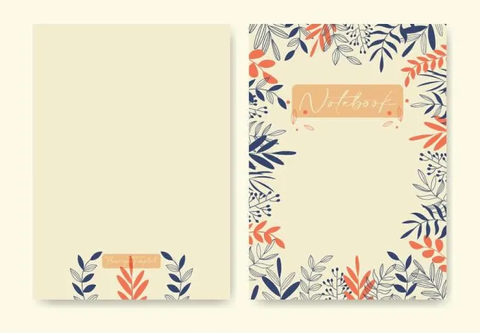 Framed Print : Minimalist flourish template for notebook cover Framed Print : Minimalist flourish template for notebook cover