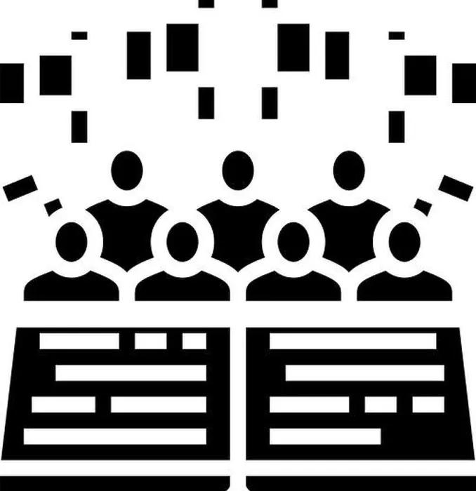 Framed Print : minority rights glyph icon vector illustration
