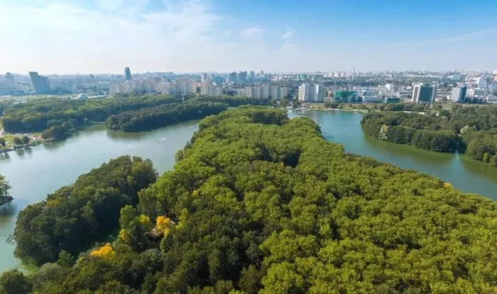 Framed Print : Minsk city center. Bird's-eye. Drone shot Framed Print : Minsk city center. Bird's-eye. Drone shot