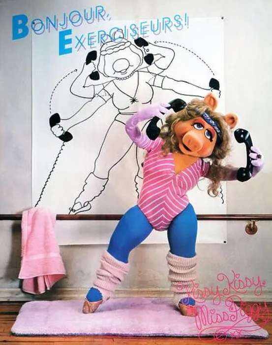 Framed Print : Miss Piggy's Aerobique Exercise Workout Album: LP poster Framed Print : Miss Piggy's Aerobique Exercise Workout Album: LP poster