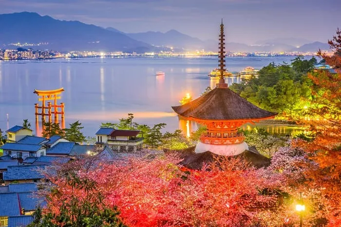 Framed Print : Miyajima Island, Hiroshima, Japan in spring Framed Print : Miyajima Island, Hiroshima, Japan in spring