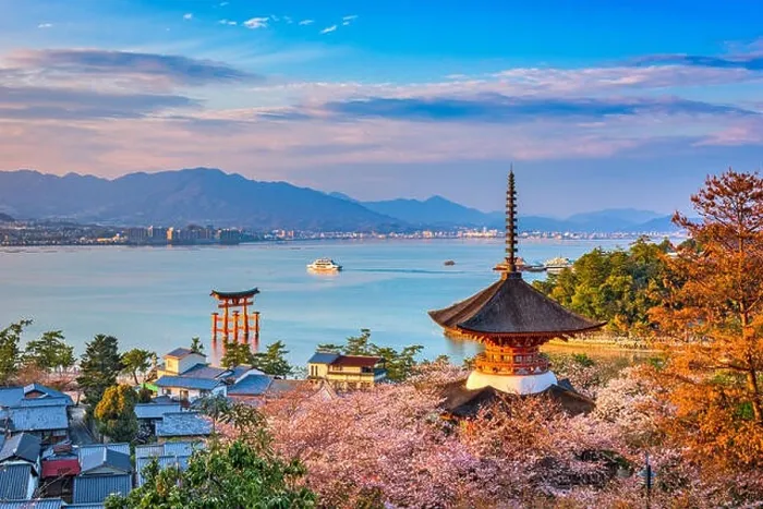 Framed Print : Miyajima Island, Hiroshima, Japan in spring Framed Print : Miyajima Island, Hiroshima, Japan in spring