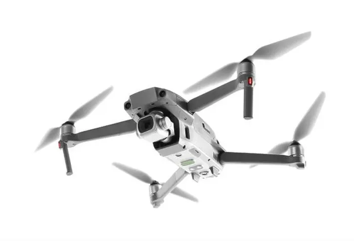 Framed Print : Modern drone with camera isolated on white Framed Print : Modern drone with camera isolated on white