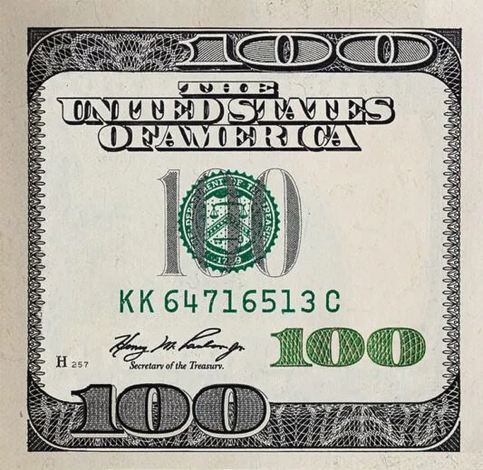 Framed Print : Modified decorative 100 dollar bill artwork for design purpose Framed Print : Modified decorative 100 dollar bill artwork for design purpose