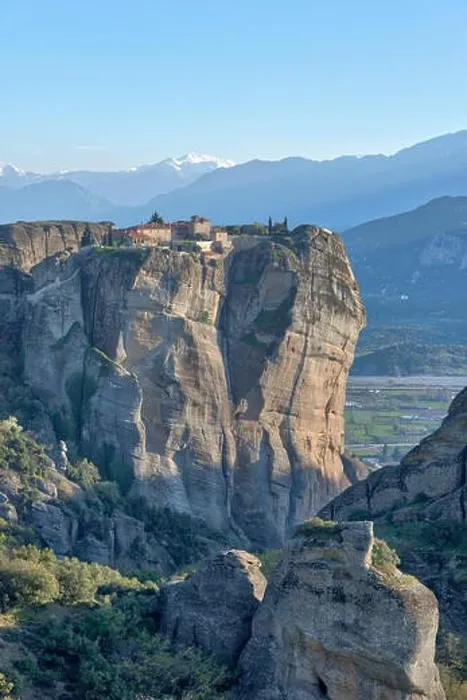 Framed Print : Monastery in Meteora, Northern Greece in Spring 2018 Framed Print : Monastery in Meteora, Northern Greece in Spring 2018