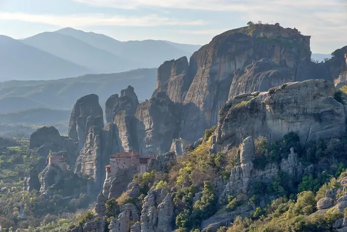 Framed Print : Monastery in Meteora, Northern Greece in Spring 2018 Framed Print : Monastery in Meteora, Northern Greece in Spring 2018
