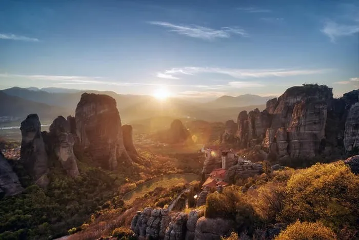 Framed Print : Monastery in Meteora, Northern Greece in Spring 2018 Framed Print : Monastery in Meteora, Northern Greece in Spring 2018