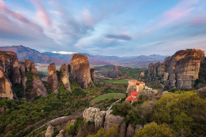 Framed Print : Monastery in Meteora, Northern Greece in Spring 2018 Framed Print : Monastery in Meteora, Northern Greece in Spring 2018
