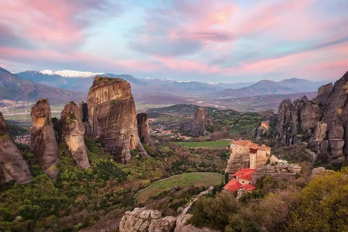 Framed Print : Monastery in Meteora, Northern Greece in Spring 2018 Framed Print : Monastery in Meteora, Northern Greece in Spring 2018