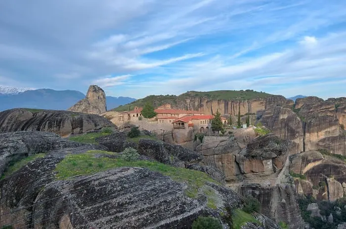 Framed Print : Monastery in Meteora, Northern Greece in Spring 2018 Framed Print : Monastery in Meteora, Northern Greece in Spring 2018