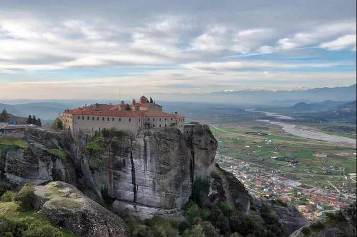 Framed Print : Monastery in Meteora, Northern Greece in Spring 2018 Framed Print : Monastery in Meteora, Northern Greece in Spring 2018