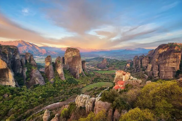 Framed Print : Monastery in Meteora, Northern Greece in Spring 2018 Framed Print : Monastery in Meteora, Northern Greece in Spring 2018