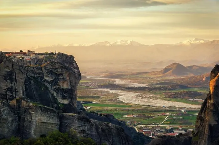 Framed Print : Monastery in Meteora, Northern Greece in Spring 2018 Framed Print : Monastery in Meteora, Northern Greece in Spring 2018