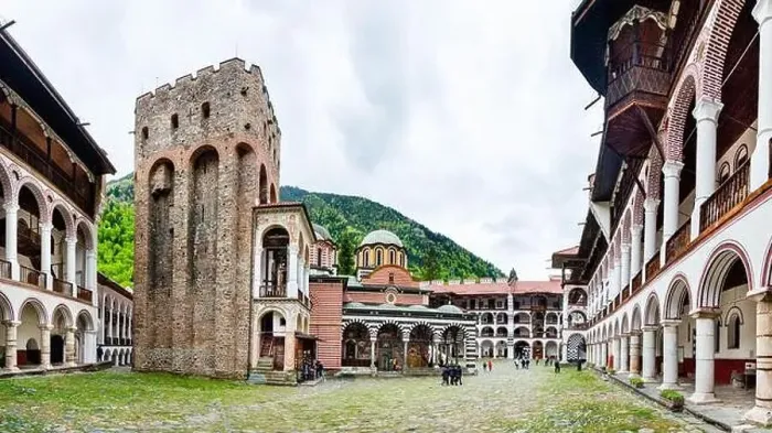 Framed Print : Monastery of Saint Ivan (John) of Rila (Rila Monastery), Bulgaria Framed Print : Monastery of Saint Ivan (John) of Rila (Rila Monastery), Bulgaria