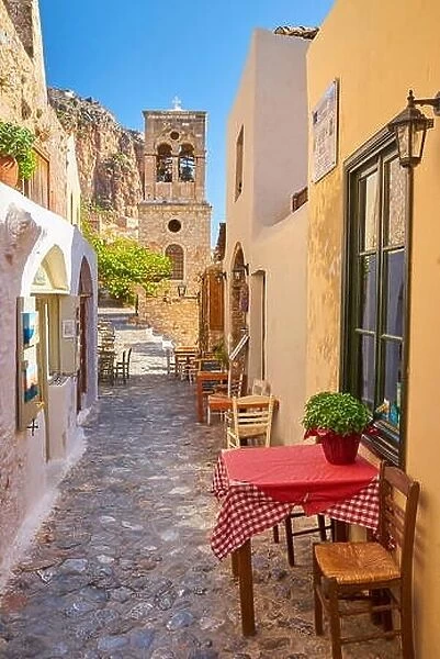 Monemvasia medieval old town village, Peloponnese, Greece