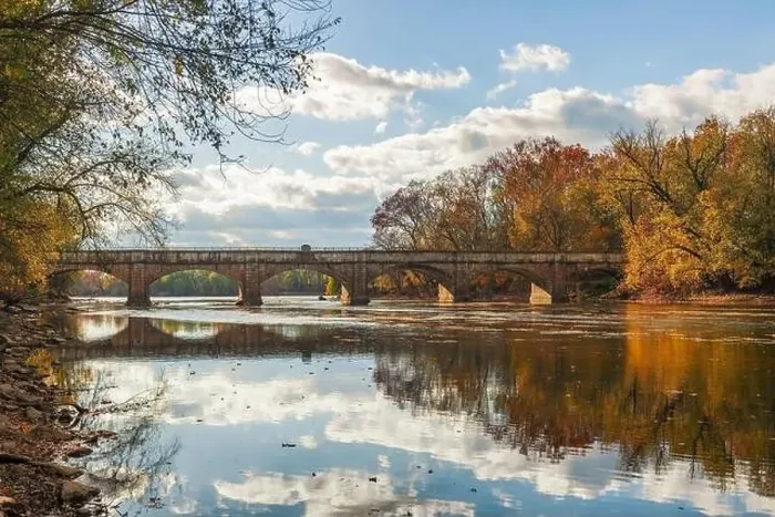 Framed Print : Monocacy Aqueduct on the Chesapeake and Ohio Canal in autumn. Frederick County. Maryland. USA Framed Print : Monocacy Aqueduct on the Chesapeake and Ohio Canal in autumn. Frederick County. Maryland. USA