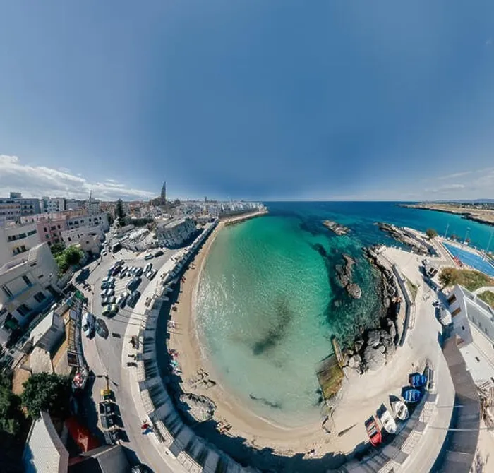 Framed Print : Monopoli Apulia City near the Sea Coastline blue in Italy Drone 360 vr Framed Print : Monopoli Apulia City near the Sea Coastline blue in Italy Drone 360 vr