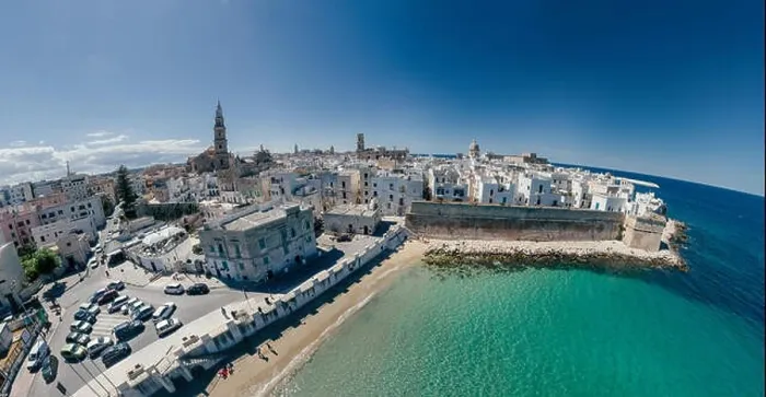 Framed Print : Monopoli Apulia City near the Sea Coastline blue in Italy Drone 360 vr Framed Print : Monopoli Apulia City near the Sea Coastline blue in Italy Drone 360 vr