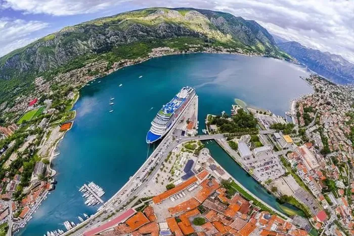 Framed Print : Montenegro Kotor spherical panorama old town Framed Print : Montenegro Kotor spherical panorama old town